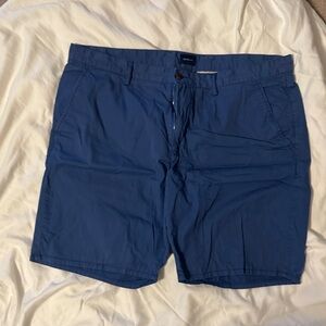 Gant Men's Navy Blue Flat-Front Chino Shorts